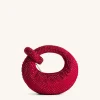 Abacus Artificial Crystal Mini Top Handle Bag - Red