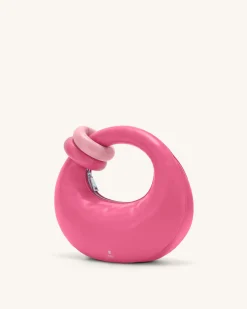 Abacus Top Handle Bag - Rose Red