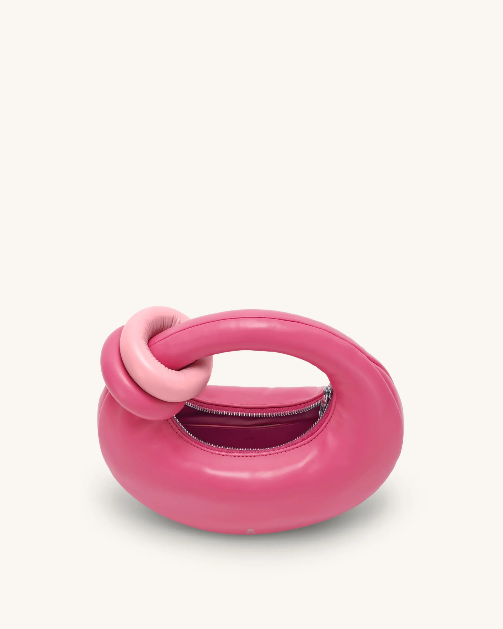 Abacus Top Handle Bag - Rose Red