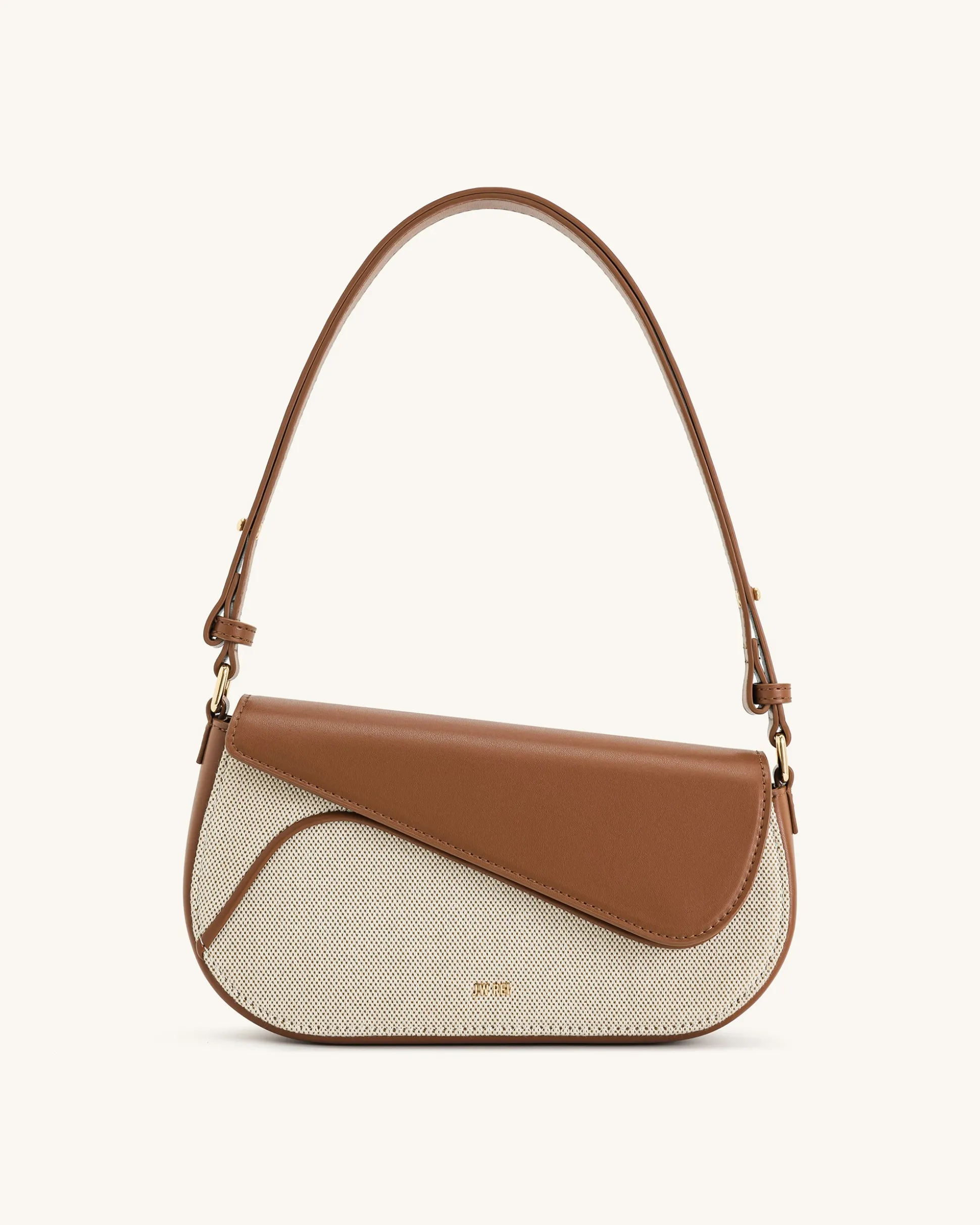 Addisyn Shoulder Bag - Brown Canvas