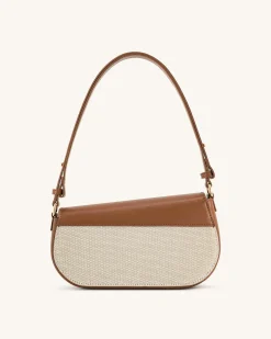 Addisyn Shoulder Bag - Brown Canvas