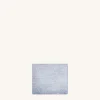 Afra Denim Embossed Wallet - Blue