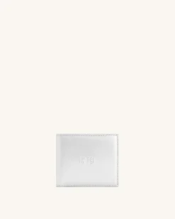 Afra Metallic Wallet - Silver