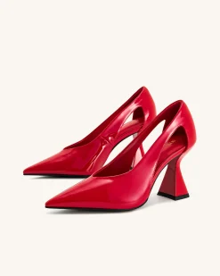 Alessia High Heel Pumps - Red