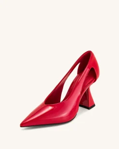 Alessia High Heel Pumps - Red