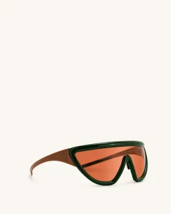 Angelica D Frame Sunglasses - Green