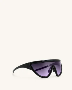 Angelica D Frame Sunglasses - Black