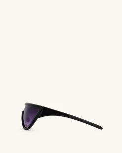 Angelica D Frame Sunglasses - Black