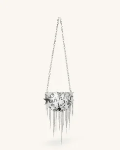 Anika Star-Embellished Chain Bag - Silver