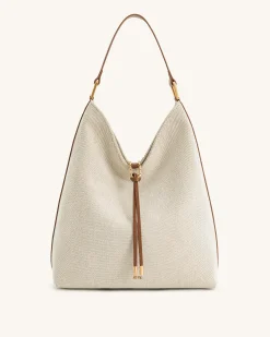 Aria Shoulder Bag - Brown Canvas