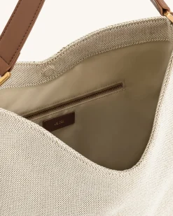 Aria Shoulder Bag - Brown Canvas