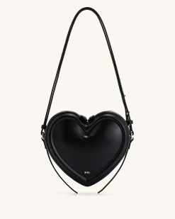 Arlene Heart Shaped Bag - Black