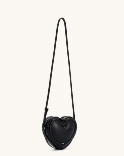 Arlene Heart Shaped Bag - Black