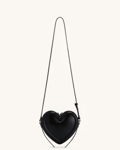 Arlene Heart Shaped Bag - Black