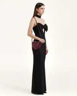 Arlene Heart Shaped Bag - Claret