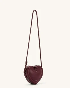 Arlene Heart Shaped Bag - Claret