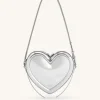 Arlene Heart Shaped Bag - Sliver