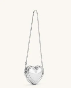 Arlene Heart Shaped Bag - Sliver
