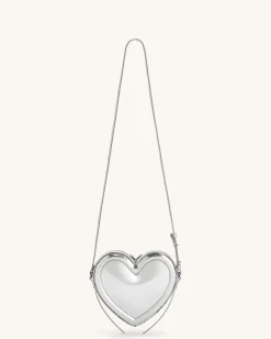 Arlene Heart Shaped Bag - Sliver