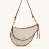 Ashlie Crossbody Bag - Brown Canvas