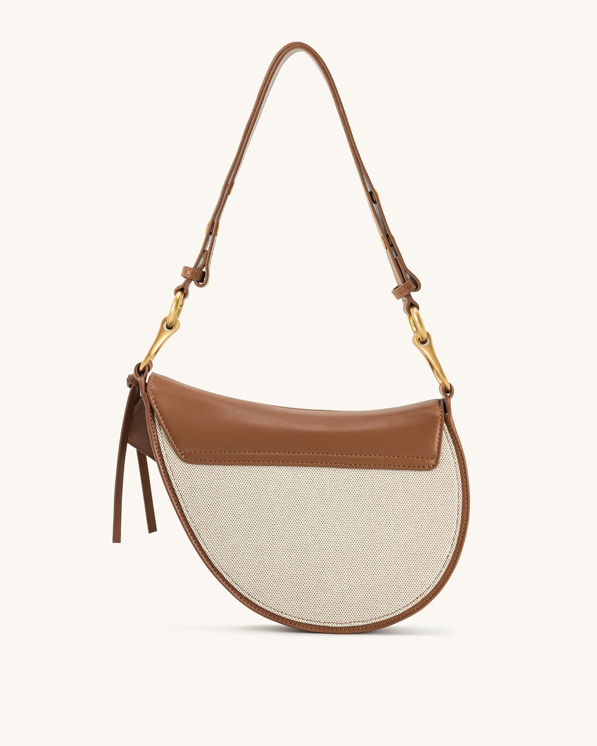 Ashlie Crossbody Bag - Brown Canvas