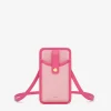 Aylin Canvas Phone Bag - Rose Red