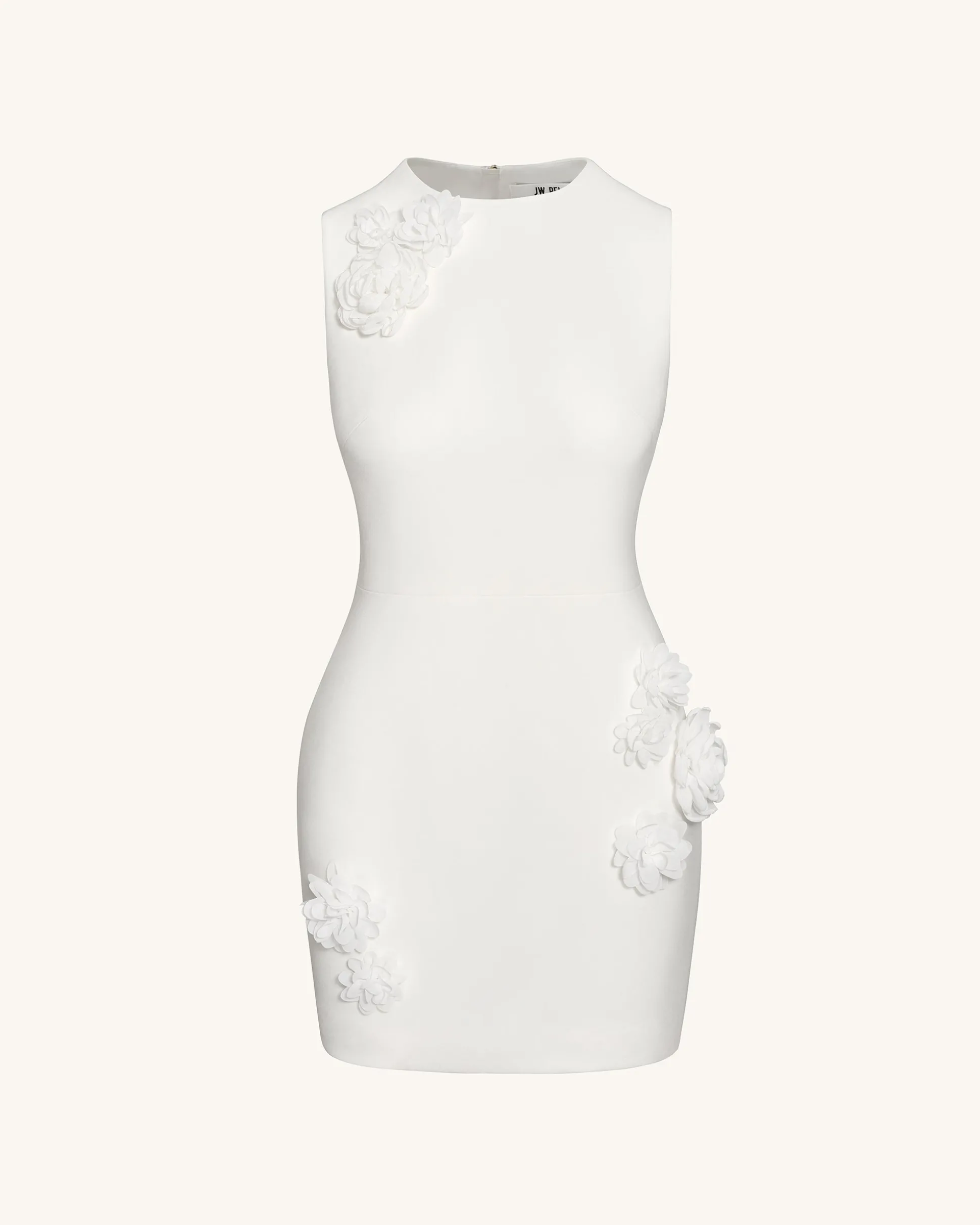 Blooming Beauty Evening Dress - White