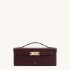 Bria Structured Top Handle Bag - Deep Burgundy