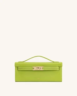 Bria Structured Top Handle Bag - Green