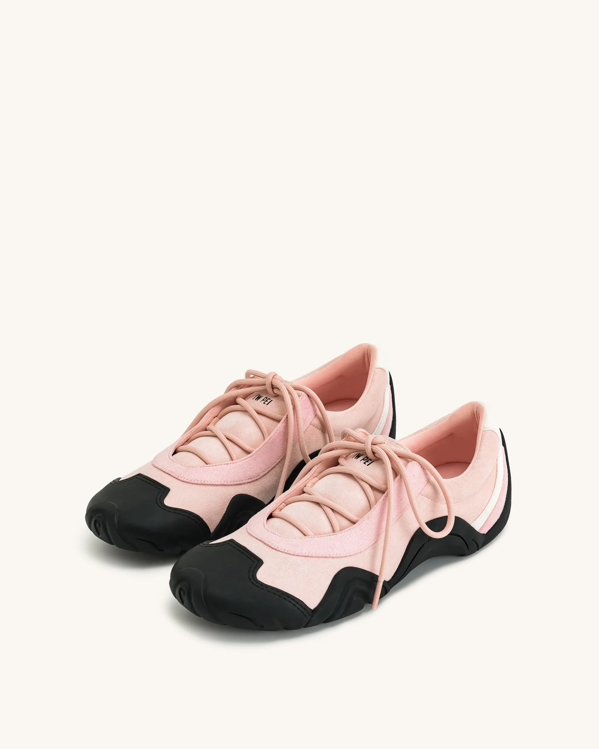 Caitlin Lace-up Ballerina Sneakers - Pink