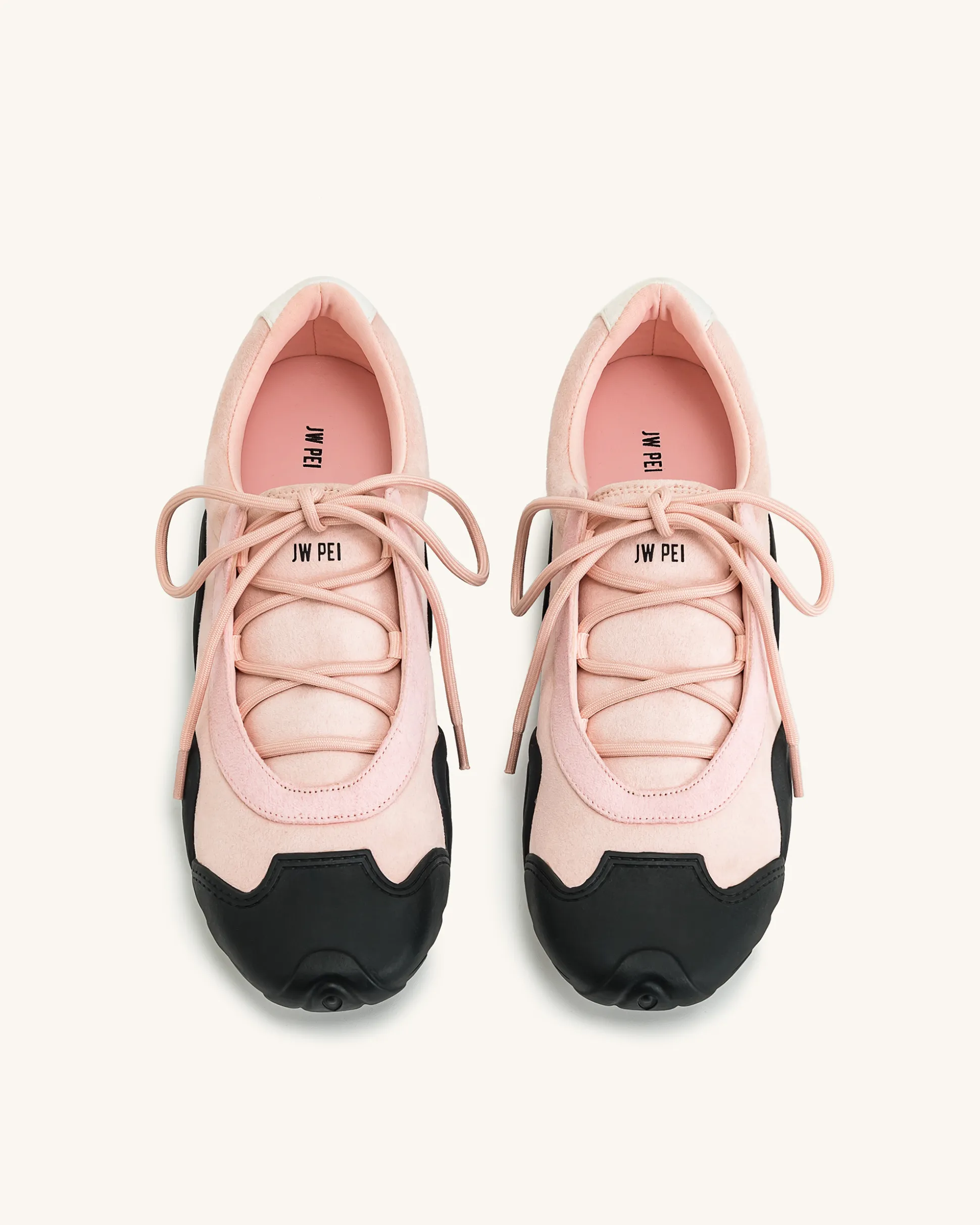 Caitlin Lace-up Ballerina Sneakers - Pink