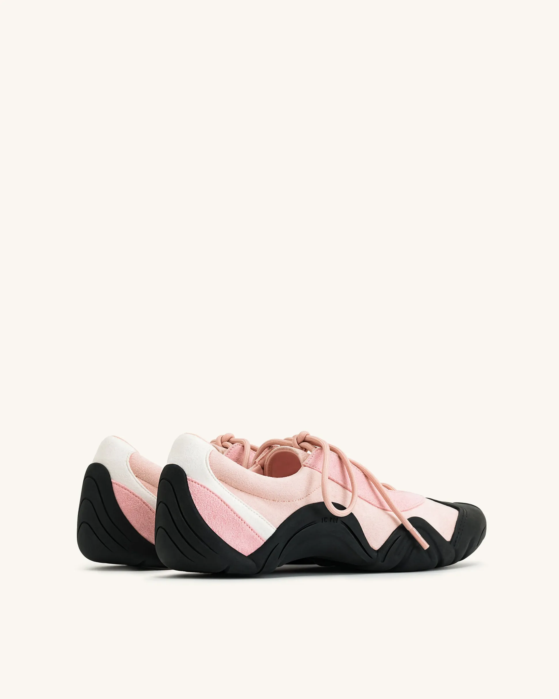 Caitlin Lace-up Ballerina Sneakers - Pink