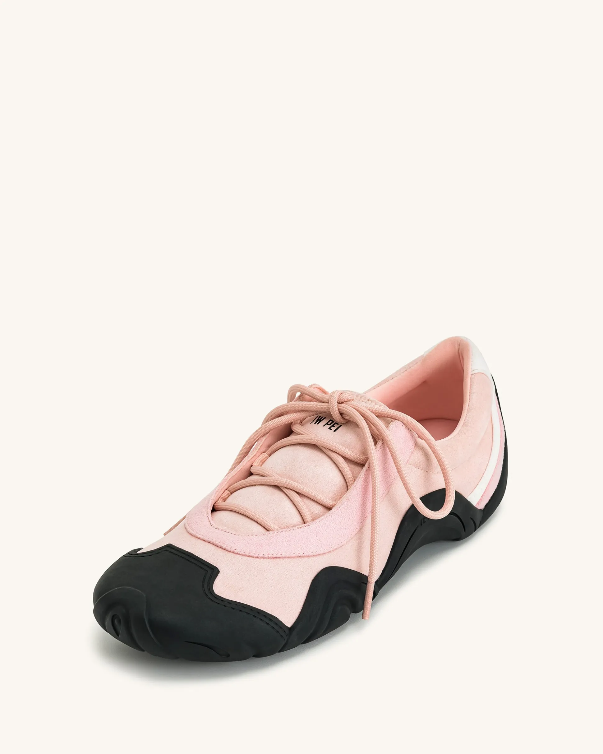 Caitlin Lace-up Ballerina Sneakers - Pink