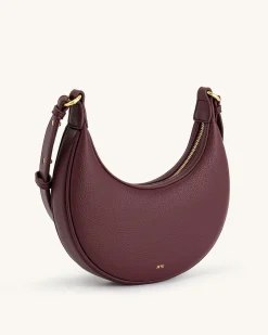 Carly Medium Shoulder Bag - Deep Claret