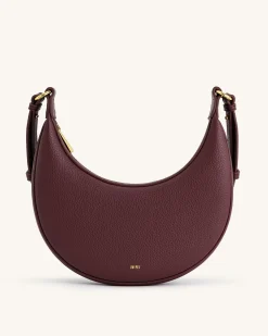 Carly Medium Shoulder Bag - Deep Claret