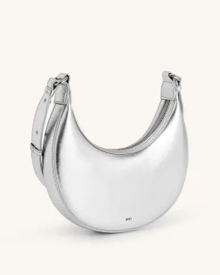 Carly Medium Shoulder Bag - Silver