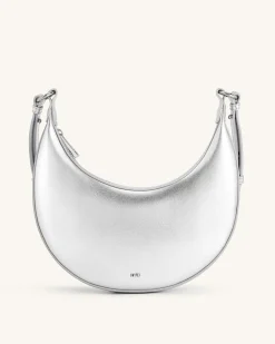 Carly Medium Shoulder Bag - Silver