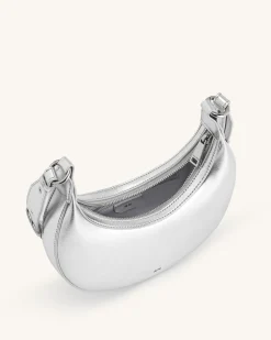Carly Medium Shoulder Bag - Silver