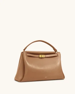 Carmen Top Handle Bag - Brown