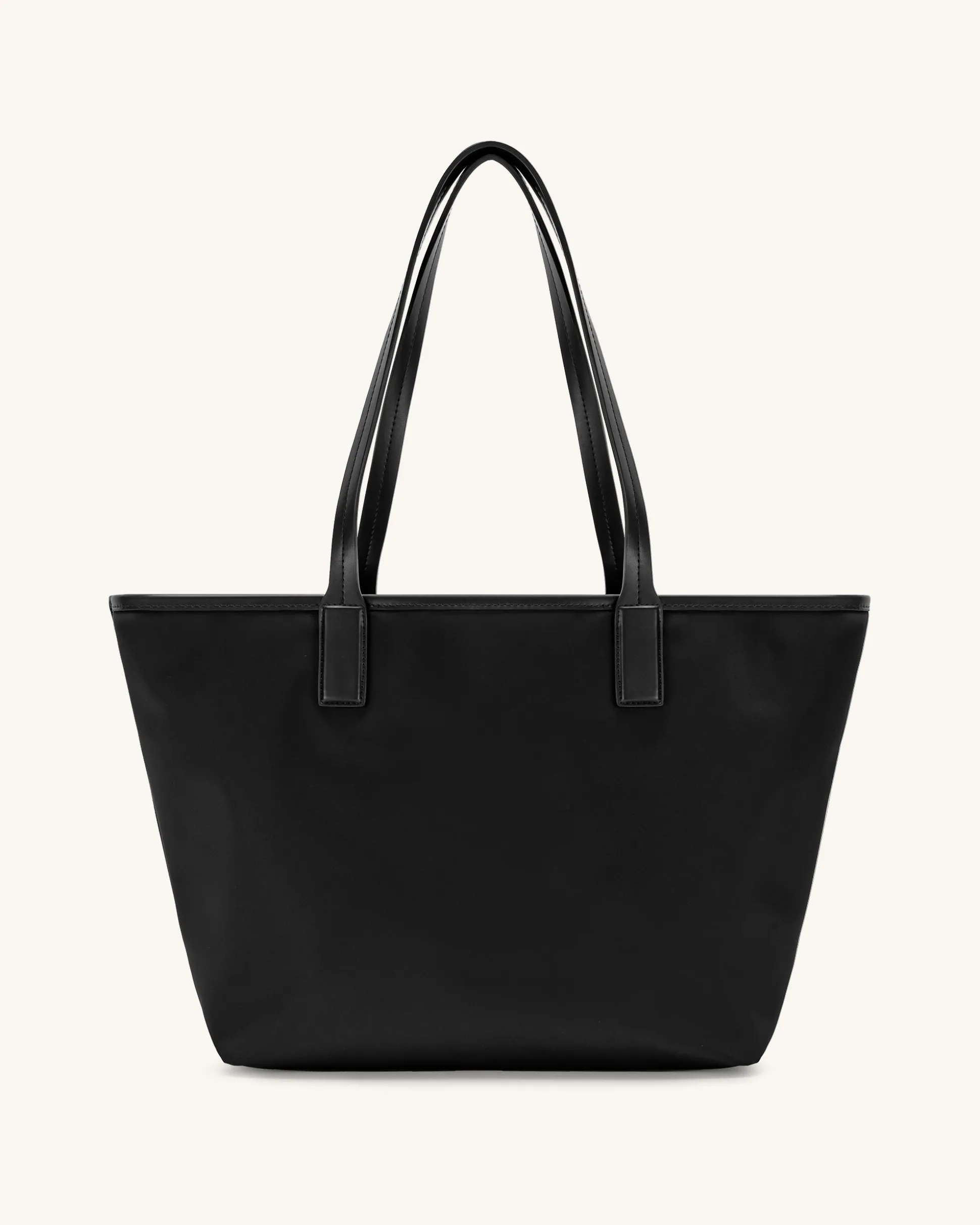 Cathy Nylon Tote Bag - Black