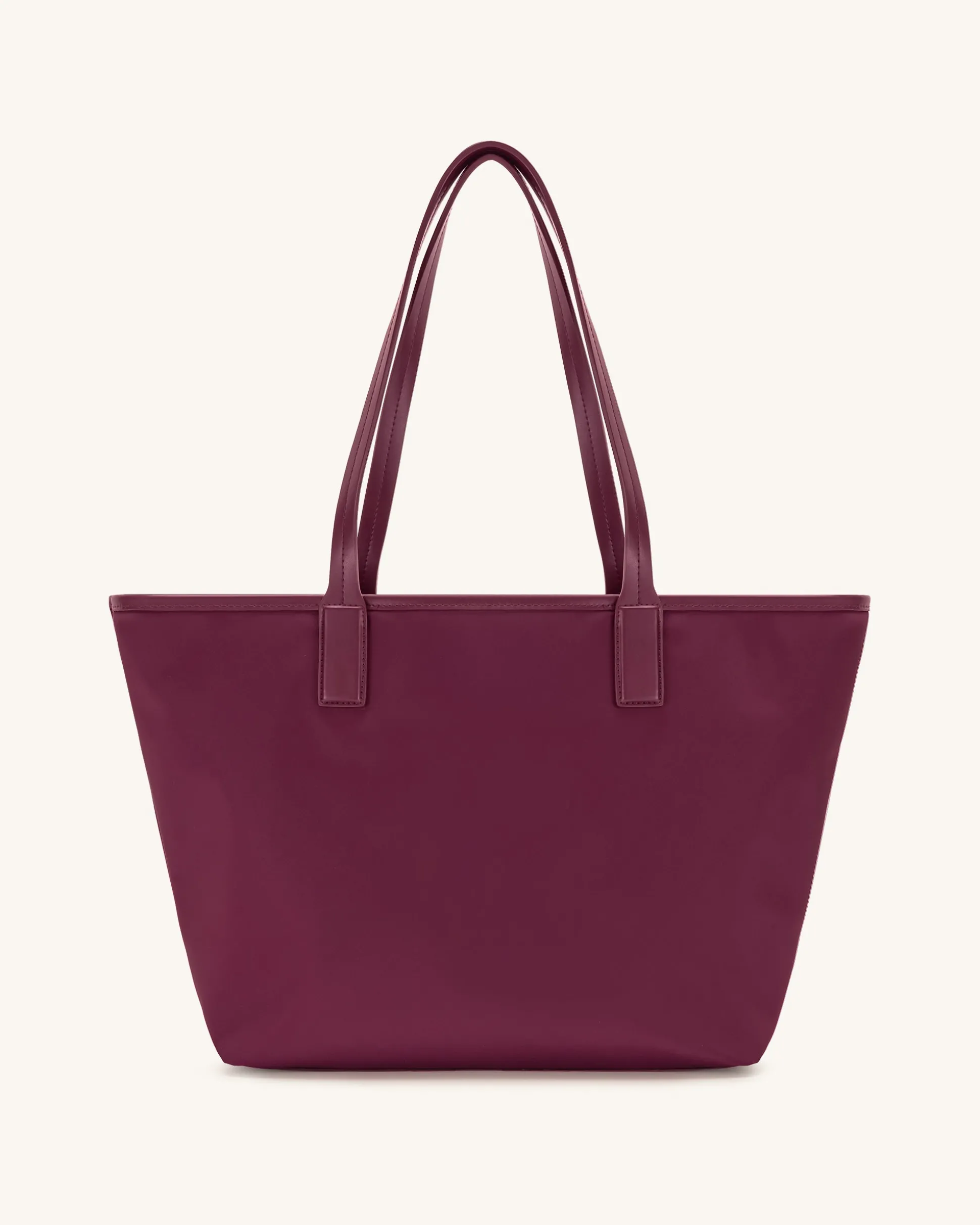 Cathy Nylon Tote Bag - Bordeaux red