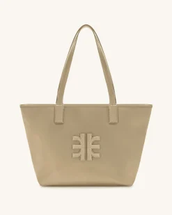 Cathy Nylon Tote Bag - Khaki
