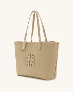 Cathy Nylon Tote Bag - Khaki
