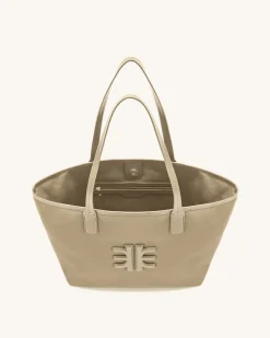 Cathy Nylon Tote Bag - Khaki