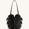 Cecelia Leaf Shape Shoulder Bag - Black