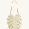 Cecelia Leaf Shape Shoulder Bag - White