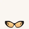 Clarissa Cateye Sunglasses - Black