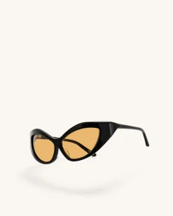 Clarissa Cateye Sunglasses - Black