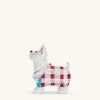 Eden Puppy Shape Faux Crystal Clutch - White