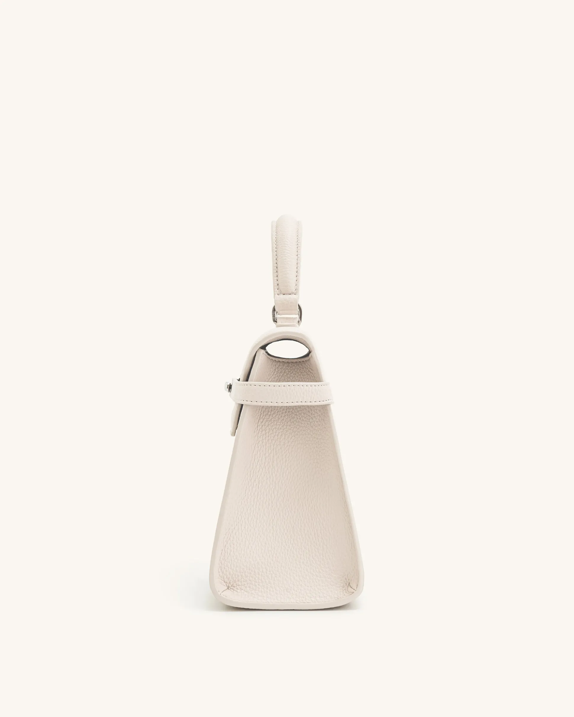 Elise Large Top Handle Bag - White